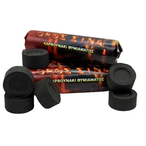 Fahmo/charcoal for incense.