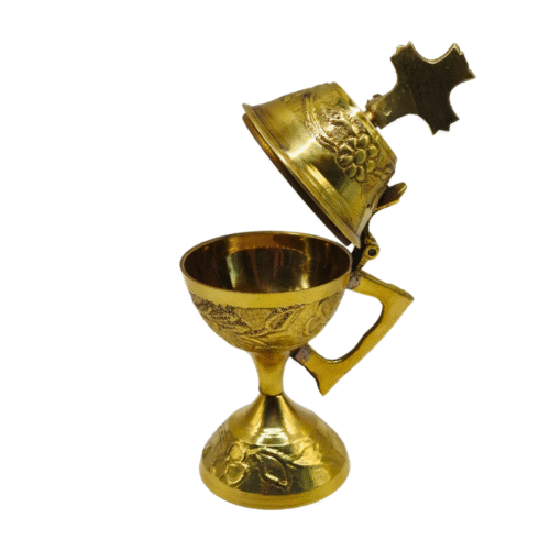 Alternative view of Incense burner 01: Gold colour