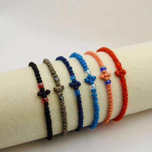 Orthodox Knotted Prayer Bracelet – Assorted Colors with Beads
