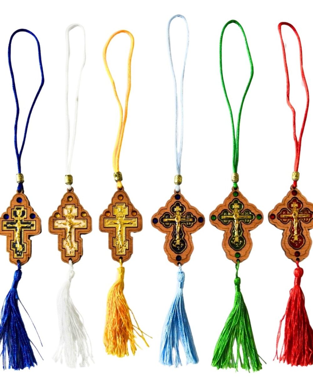 Orthodox Wooden Car Hangers with Tassel
