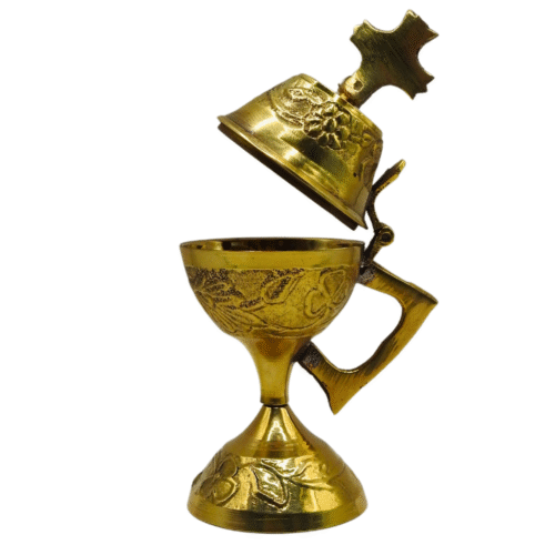 Alternative view of Incense burner 05: Small Gold colour