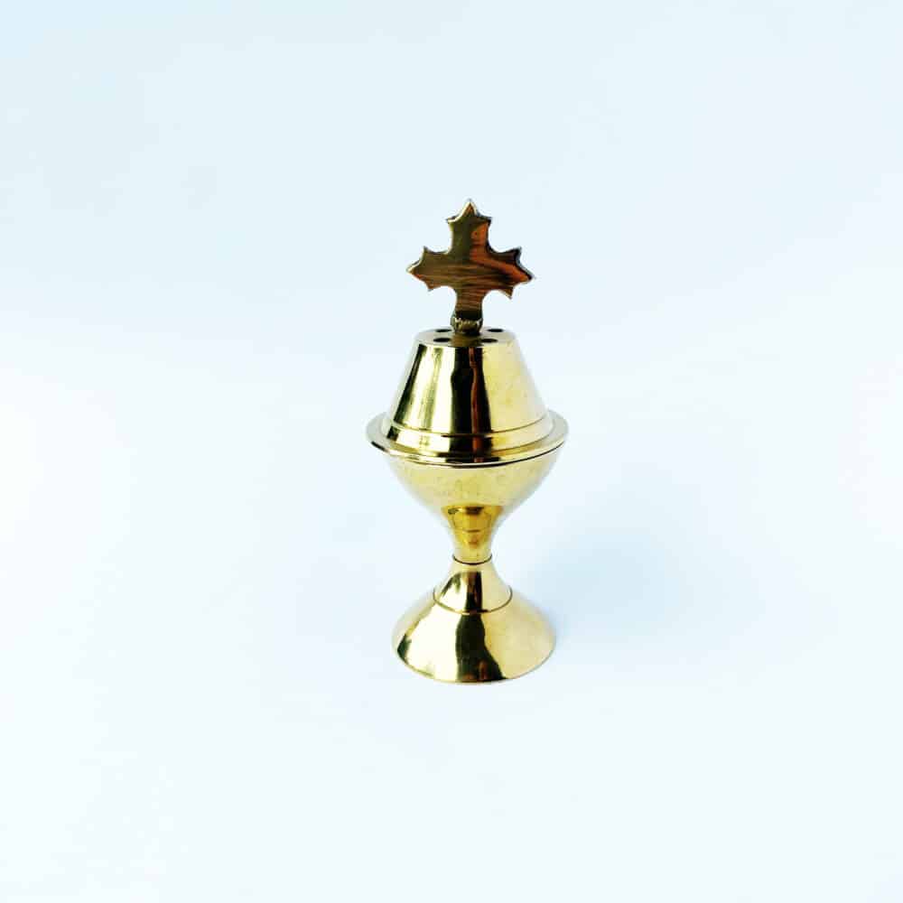 Incense burner 05: Small Gold colour