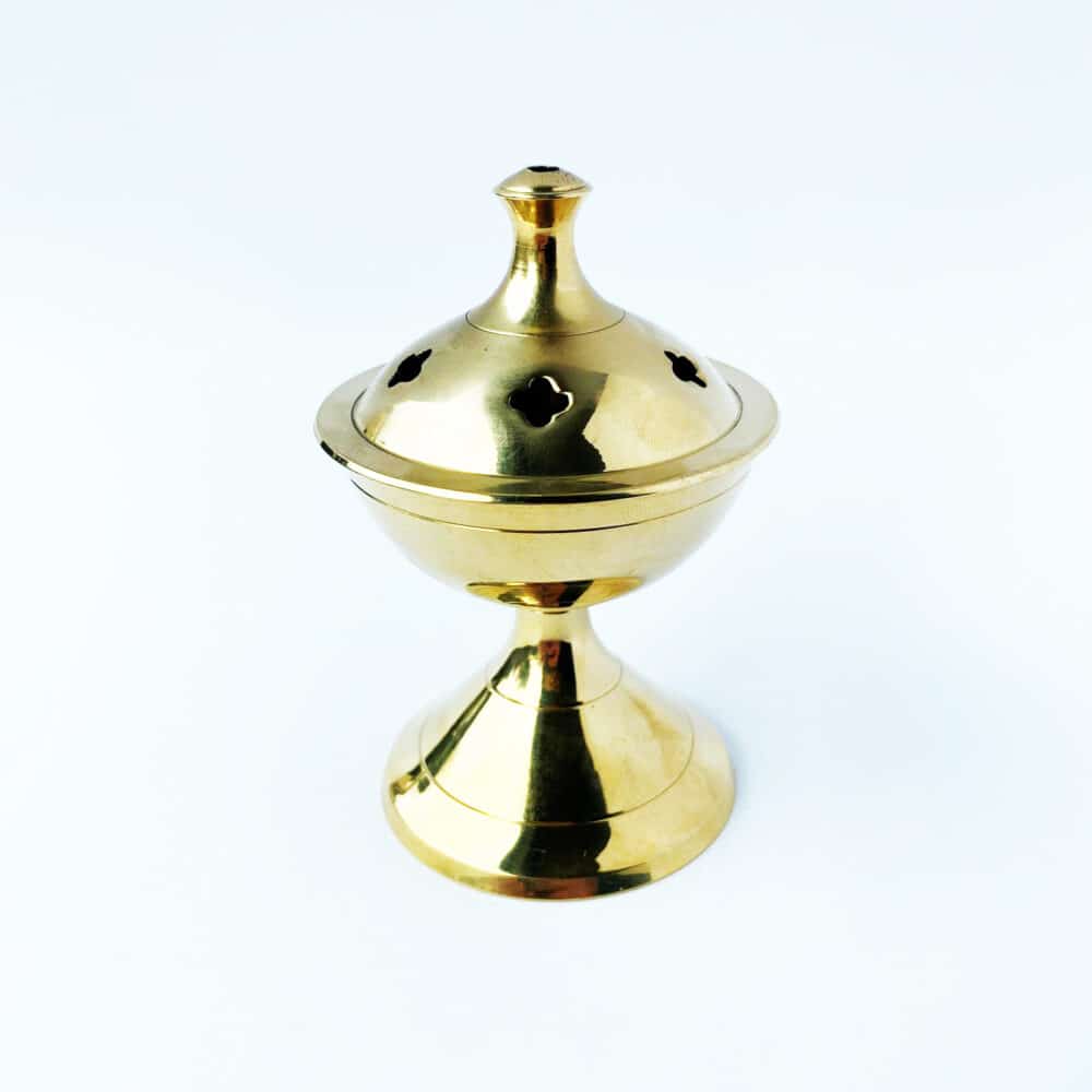 Incense burner 04: Medium Gold colour