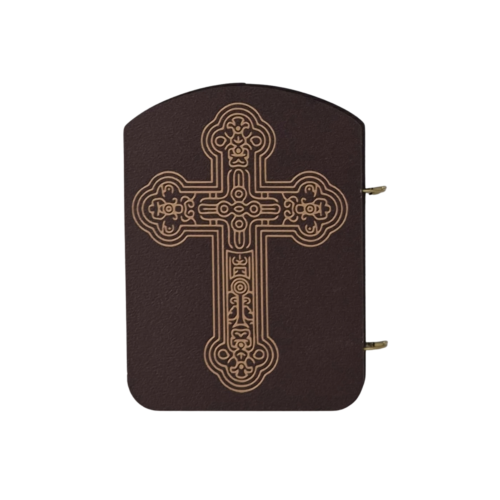 Alternative view of Vintage wooden diptych – Jesus & Mary