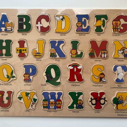 Alternative view of Bible Alphabet Puzzle - 26 pieces