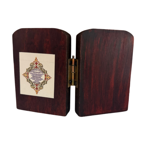 Alternative view of Wooden Byzantine Diptych Icon – Virgin Mary & Christ the Good Shepherd